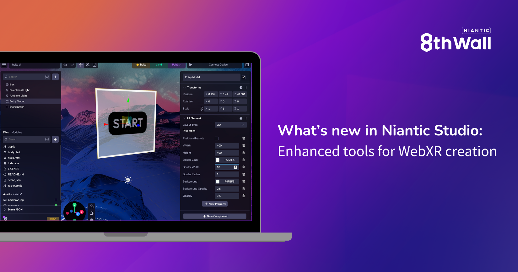 What’s new in Niantic Studio: Enhanced tools for WebXR creation