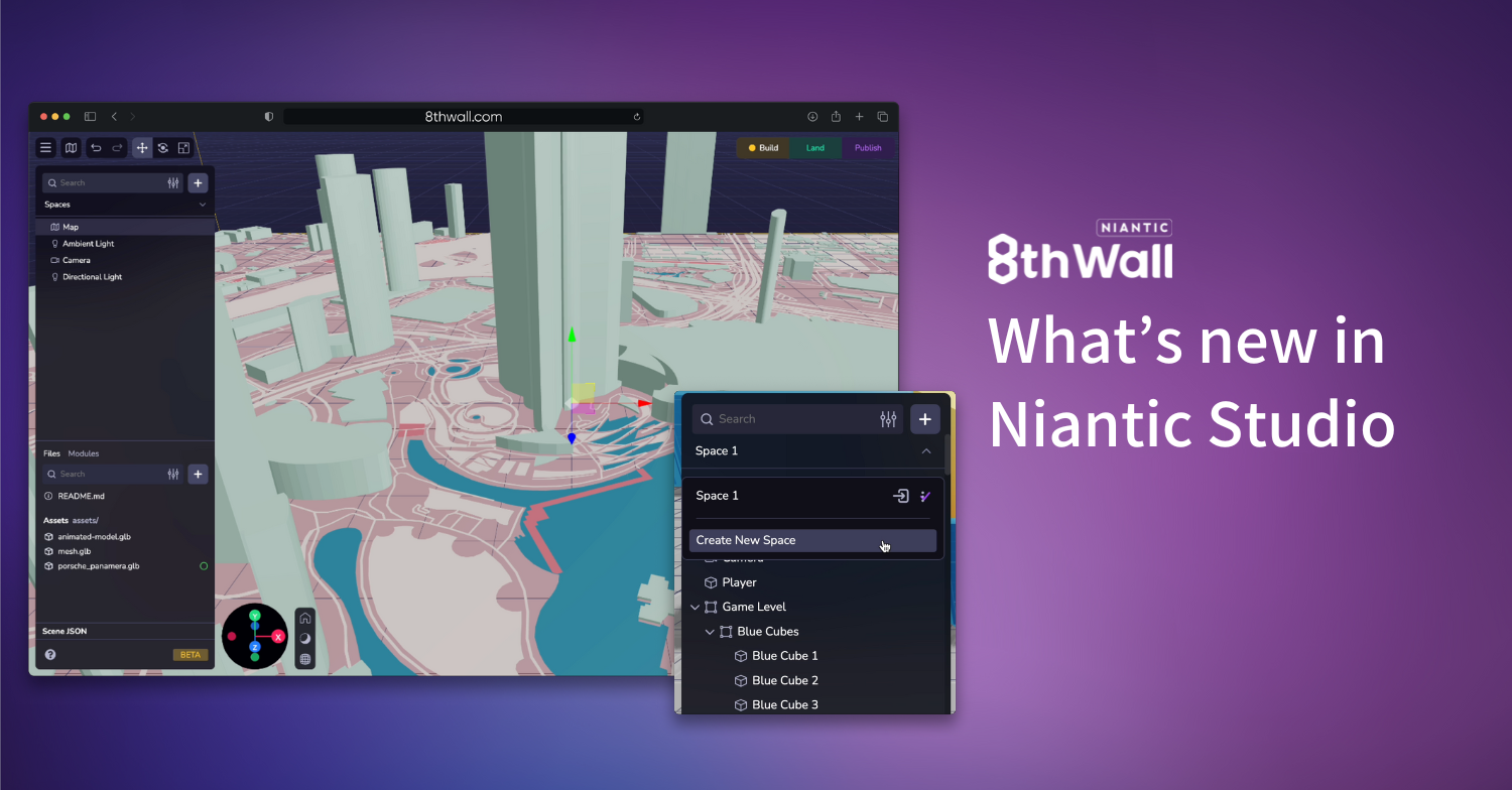 Introducing Niantic Maps for Web and Spaces for Niantic Studio