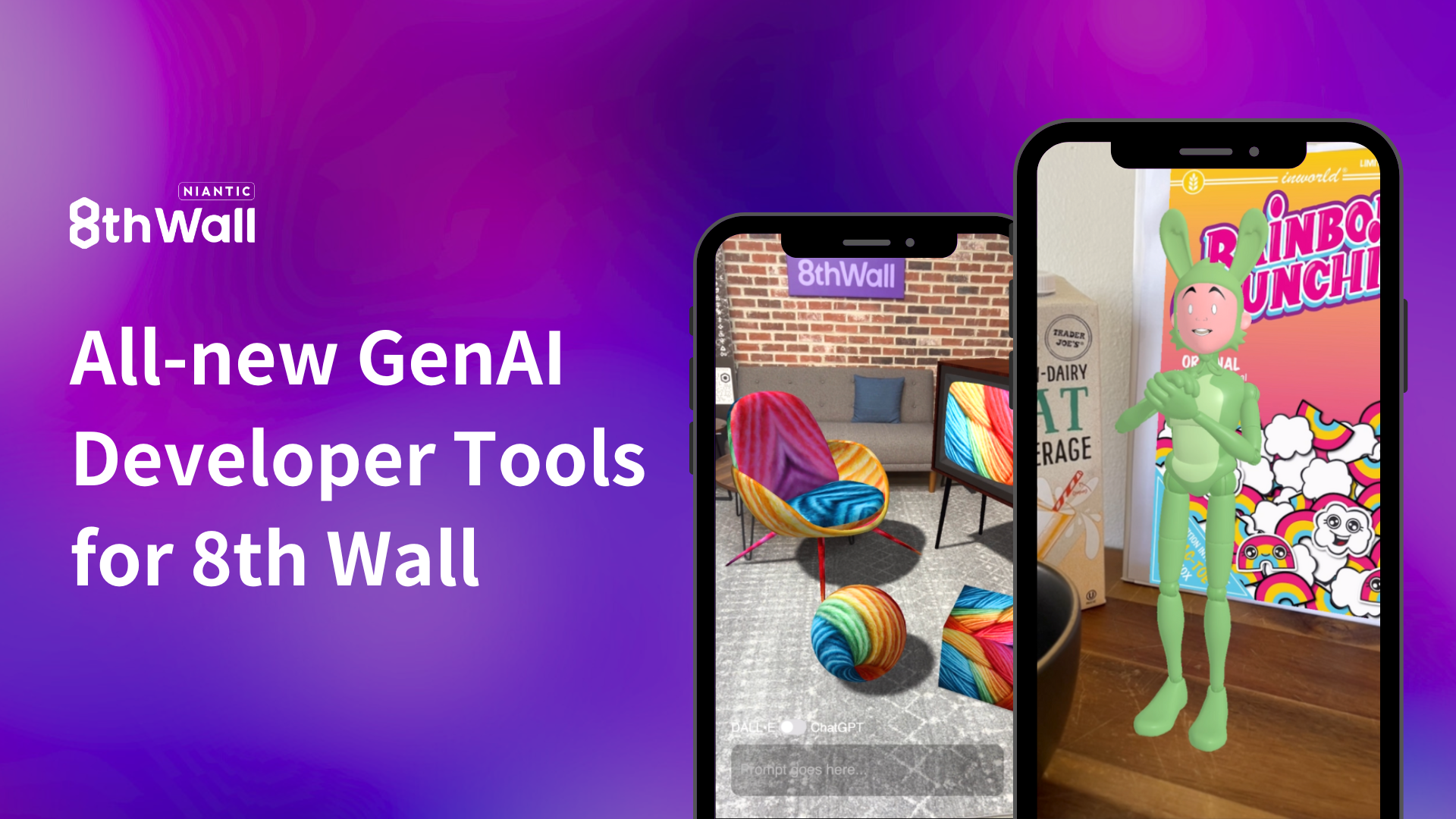 Unleash an all-new era of WebAR with Generative AI technology and 8th Wall