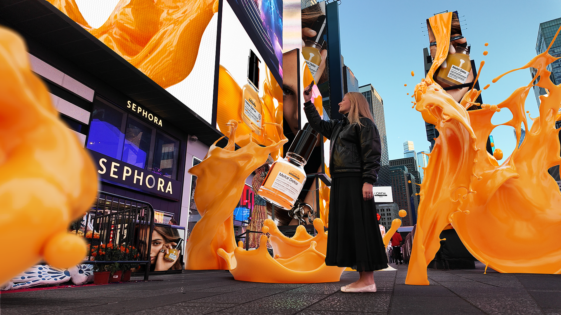 L’Oréal Professionnel generates buzz for Metal Detox launch in Sephora with immersive AR campaign in Times Square