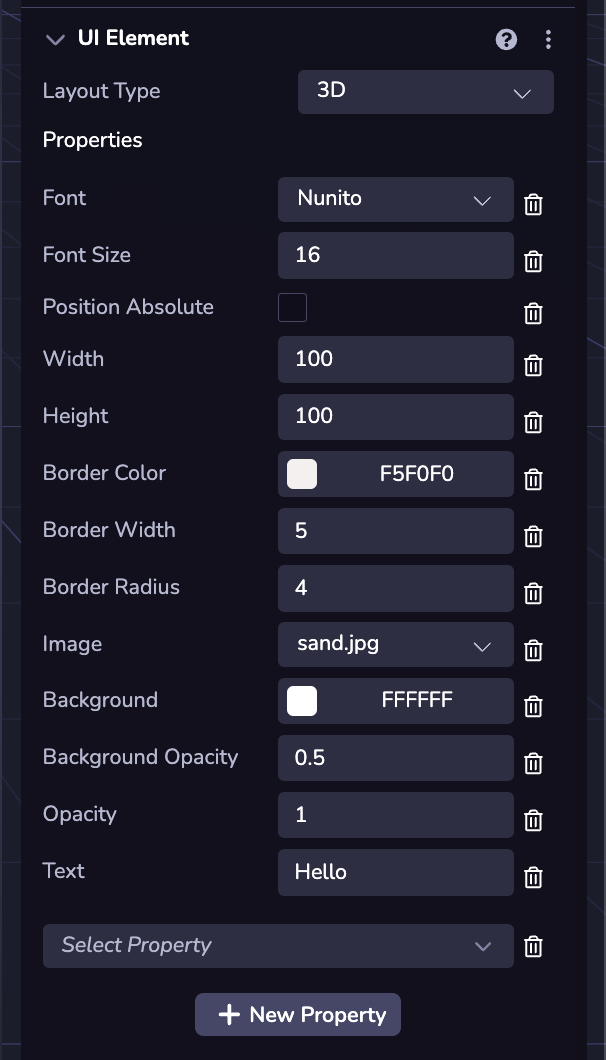 2d ui controls