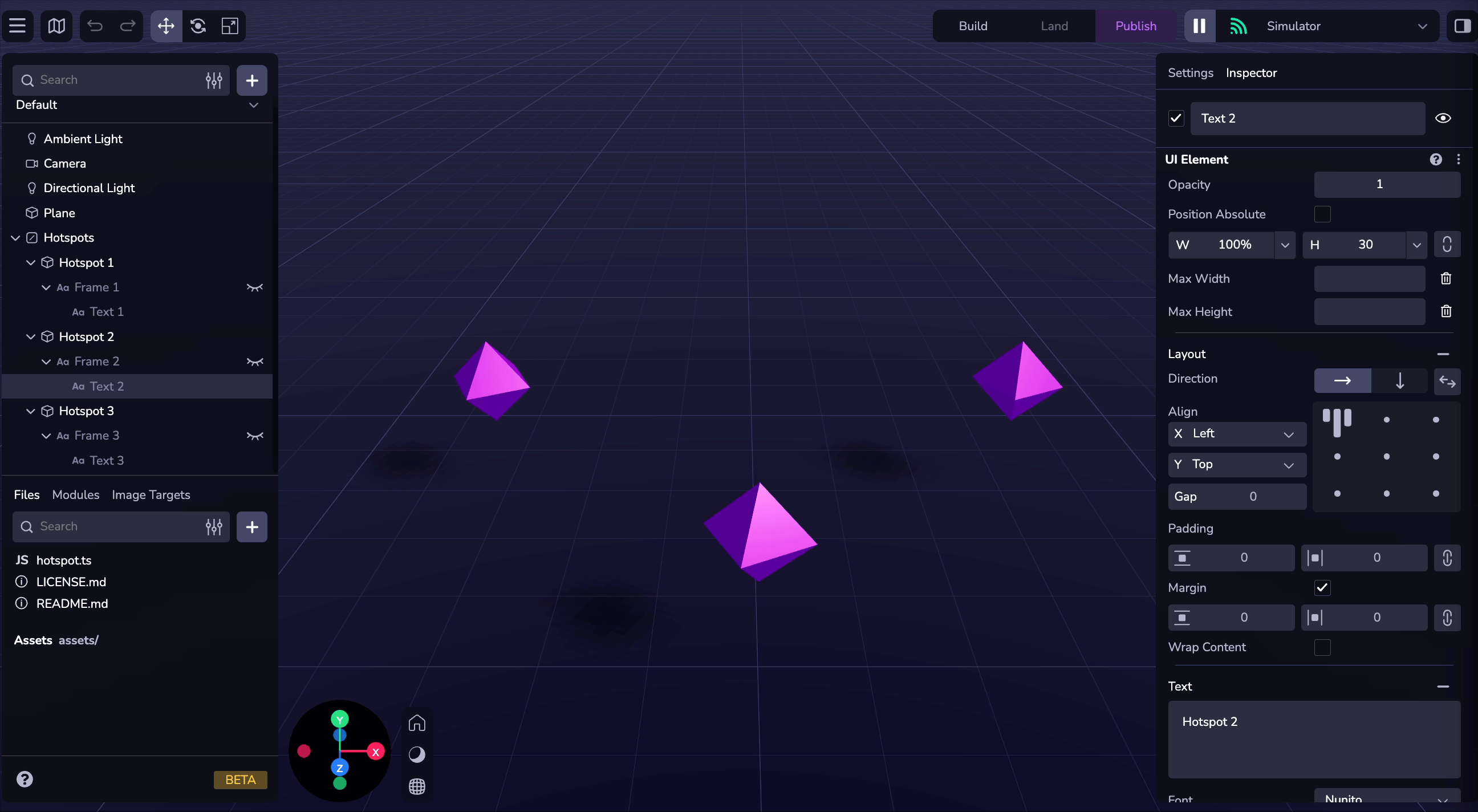 Parent-child UI
